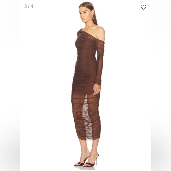 SER.O.YA Chantae Mesh Dress in Coconut - Picture 3 of 5